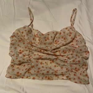 Forever 21 floral crop top